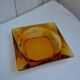 70's vintage amber ashtray