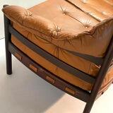 2 seat sofa in tanned leather by Arne Norell for Coja