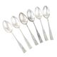 Set of table spoons, silver-plated brass, HEFRA, Poland, 1970s