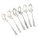Set of table spoons, silver-plated brass, HEFRA, Poland, 1970s