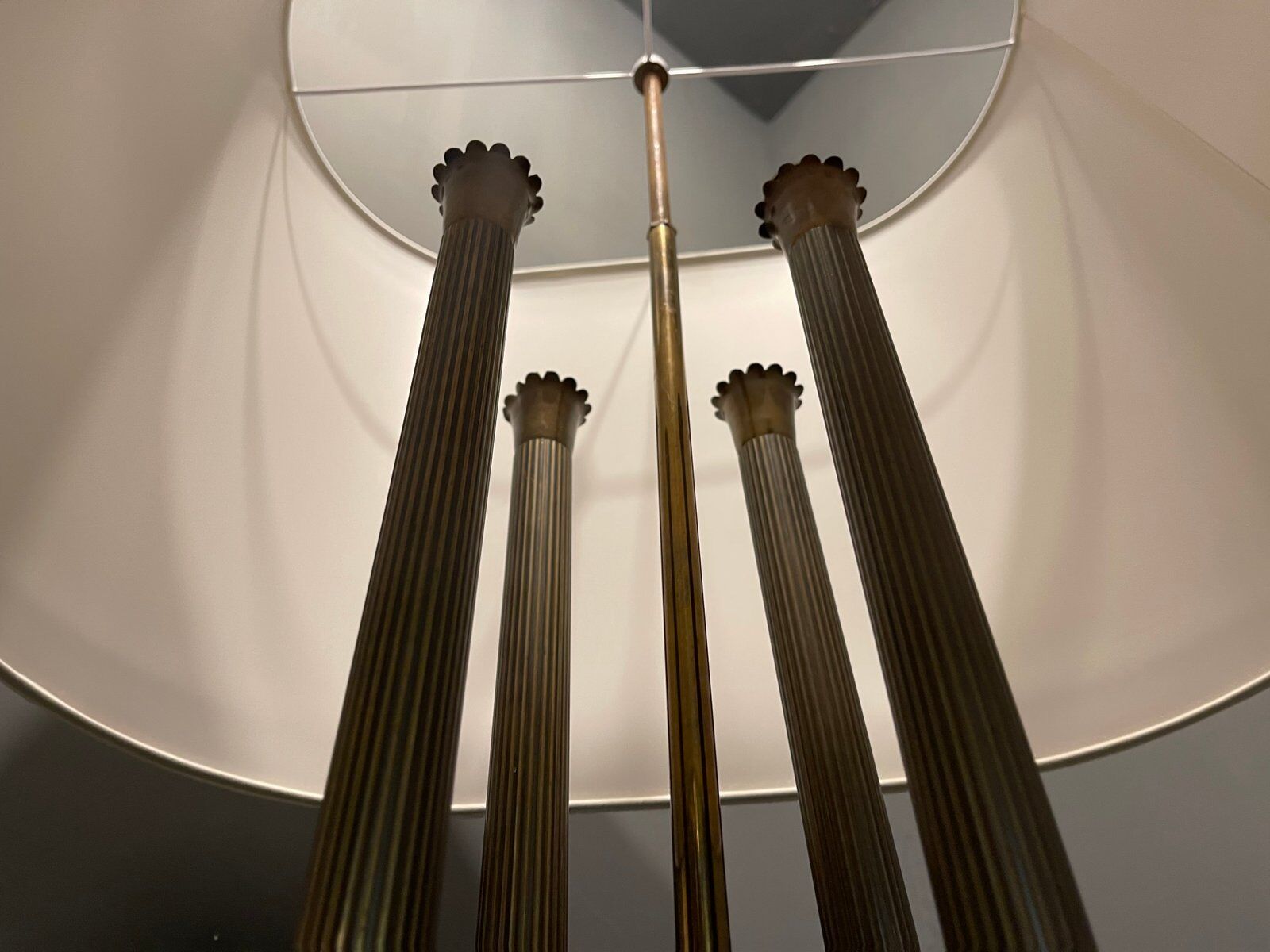 Bronze Floor Lamp by Pietro Chiesa, Italy, 1950s