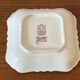 Small square Gien earthenware dish/trinket tray with peony decoration