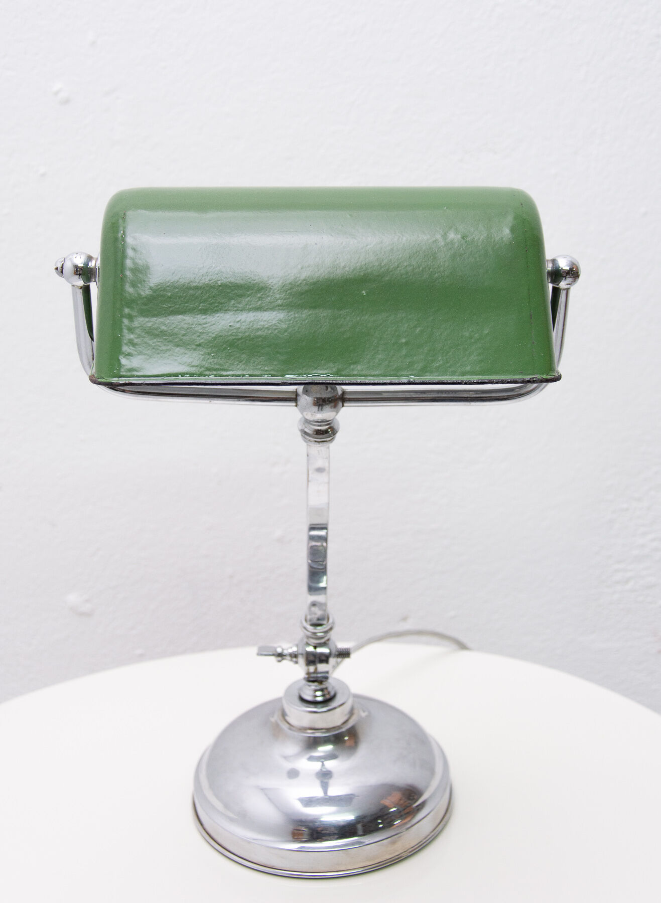 Art Deco adjustable banker lamp, 1930
