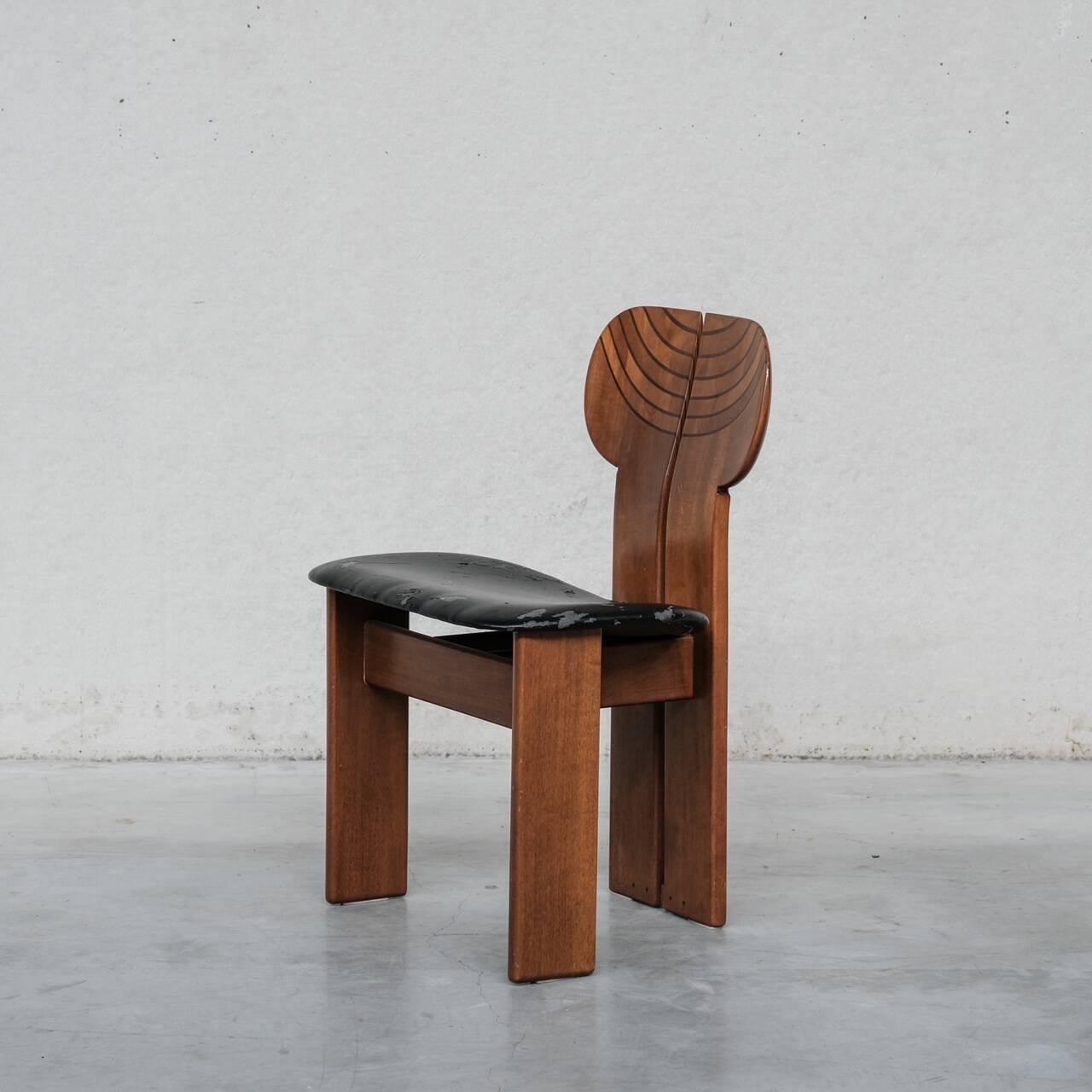 Set of Six 'Africa' Mid-Century Italian Dining Chairs by Scarpa