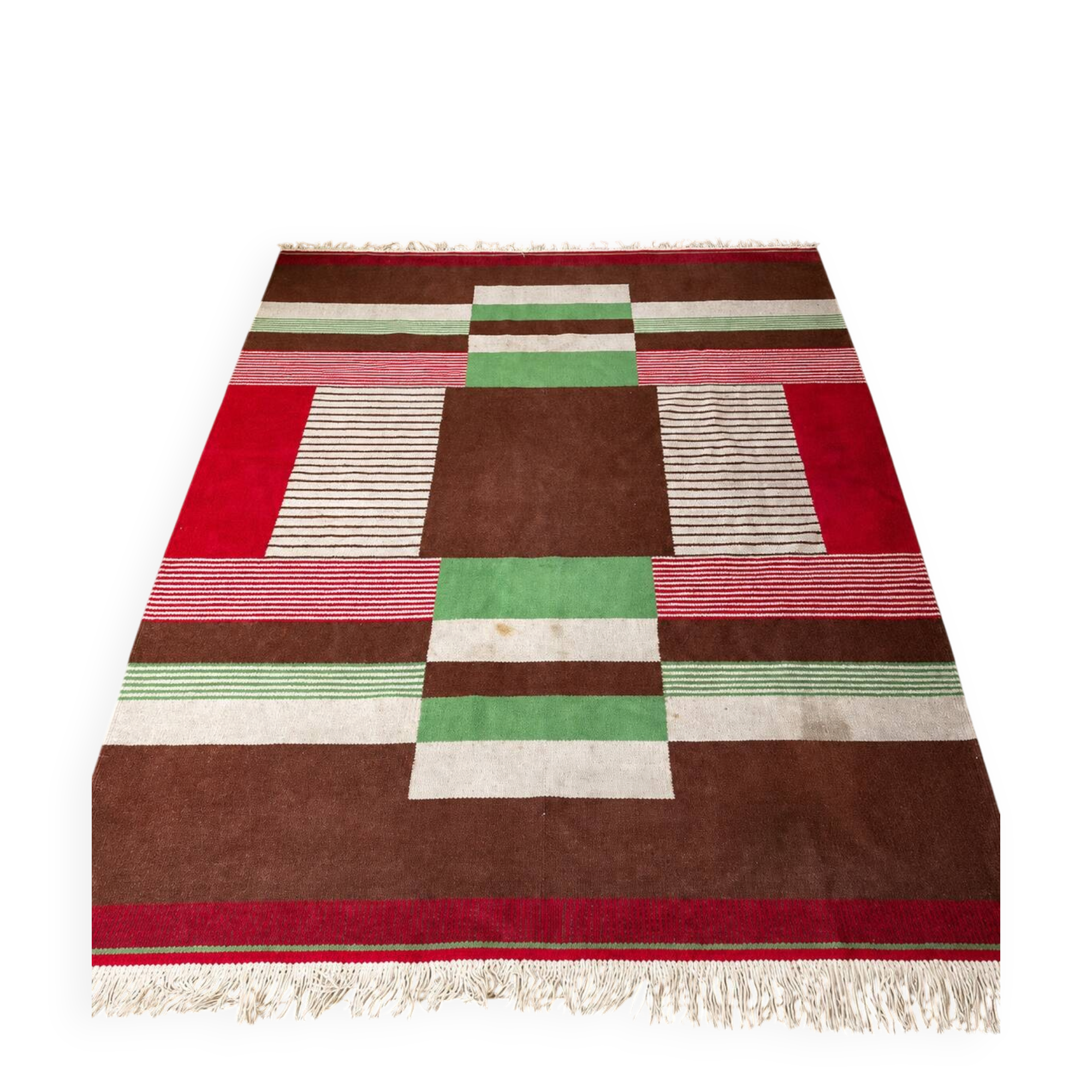 Large modern wool rug from the mid-century 1960s, Czechoslovakia, 335 × 240 cm