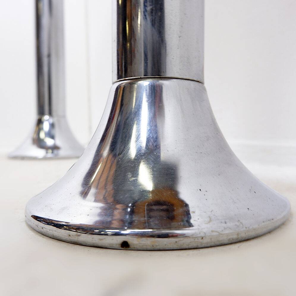 Paire de tabourets vintage style rétro des années 1950