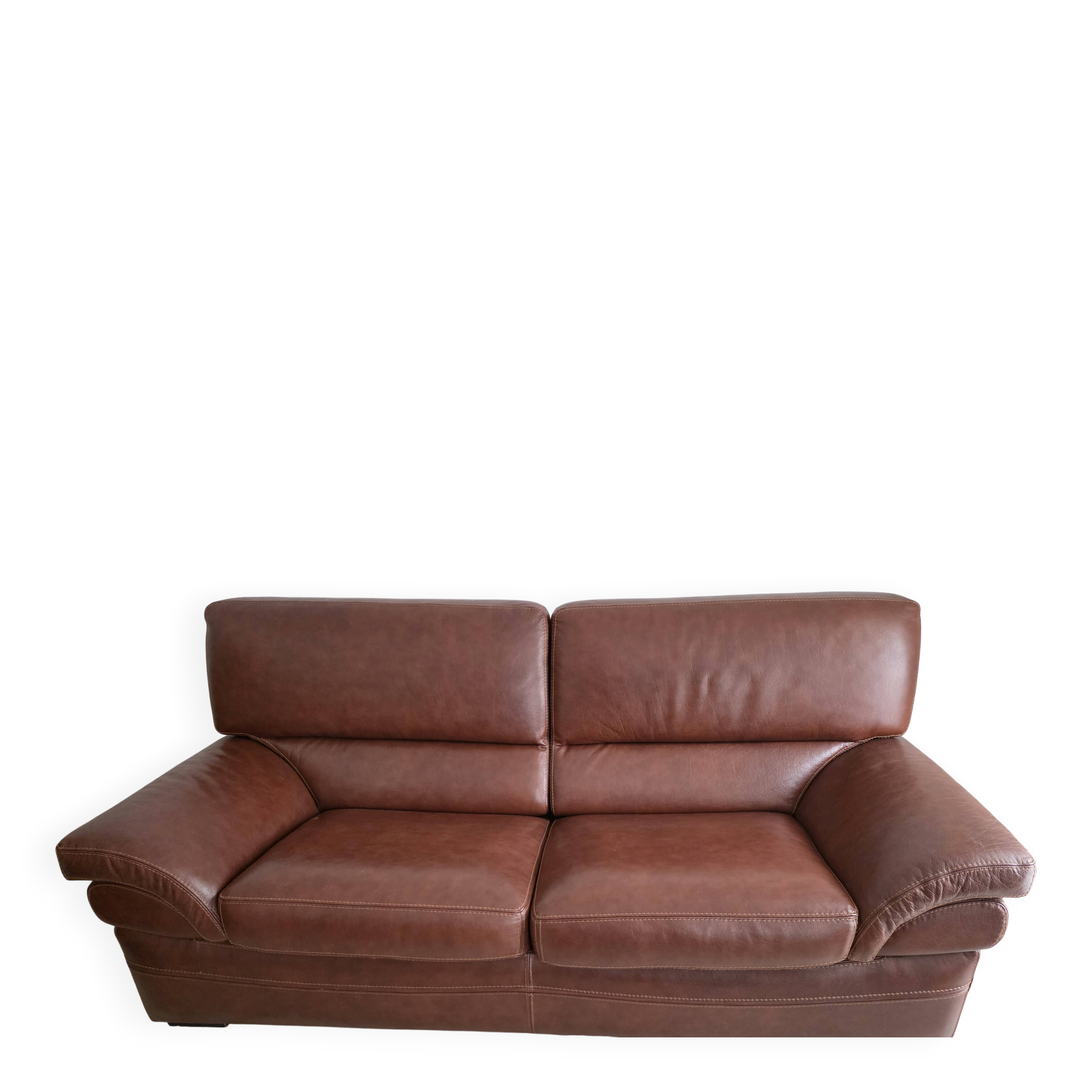 Canape cuir deux places convertible annees 70