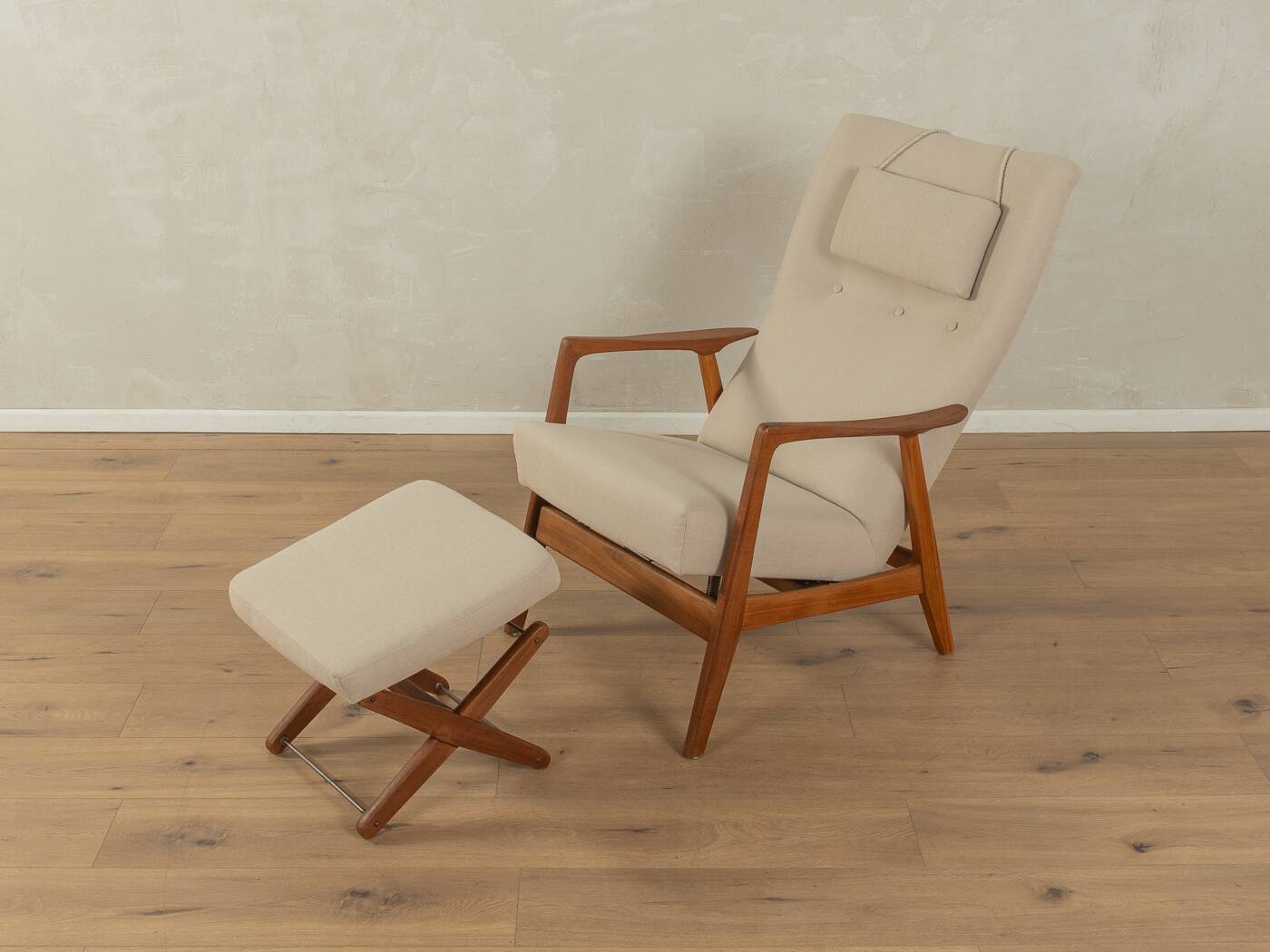 ROCK SIËSTA armchair with ottoman, Adolf Relling & Torbjørn Bekken