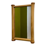 Vintage bamboo mirror 1960s
