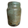 Turquoise and gilded earthenware potter's vase