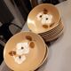 11 vintage stoneware soup plates
