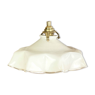 Vintage white opaline walker