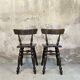 Pair of vintage Basque chairs