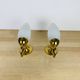 Pair of opaline brass wall lights from the 50s, Arlus, Lunel