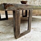 Industrial coffee table pallet table blank steel