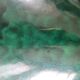 Green glazed ceramic pulley suspension