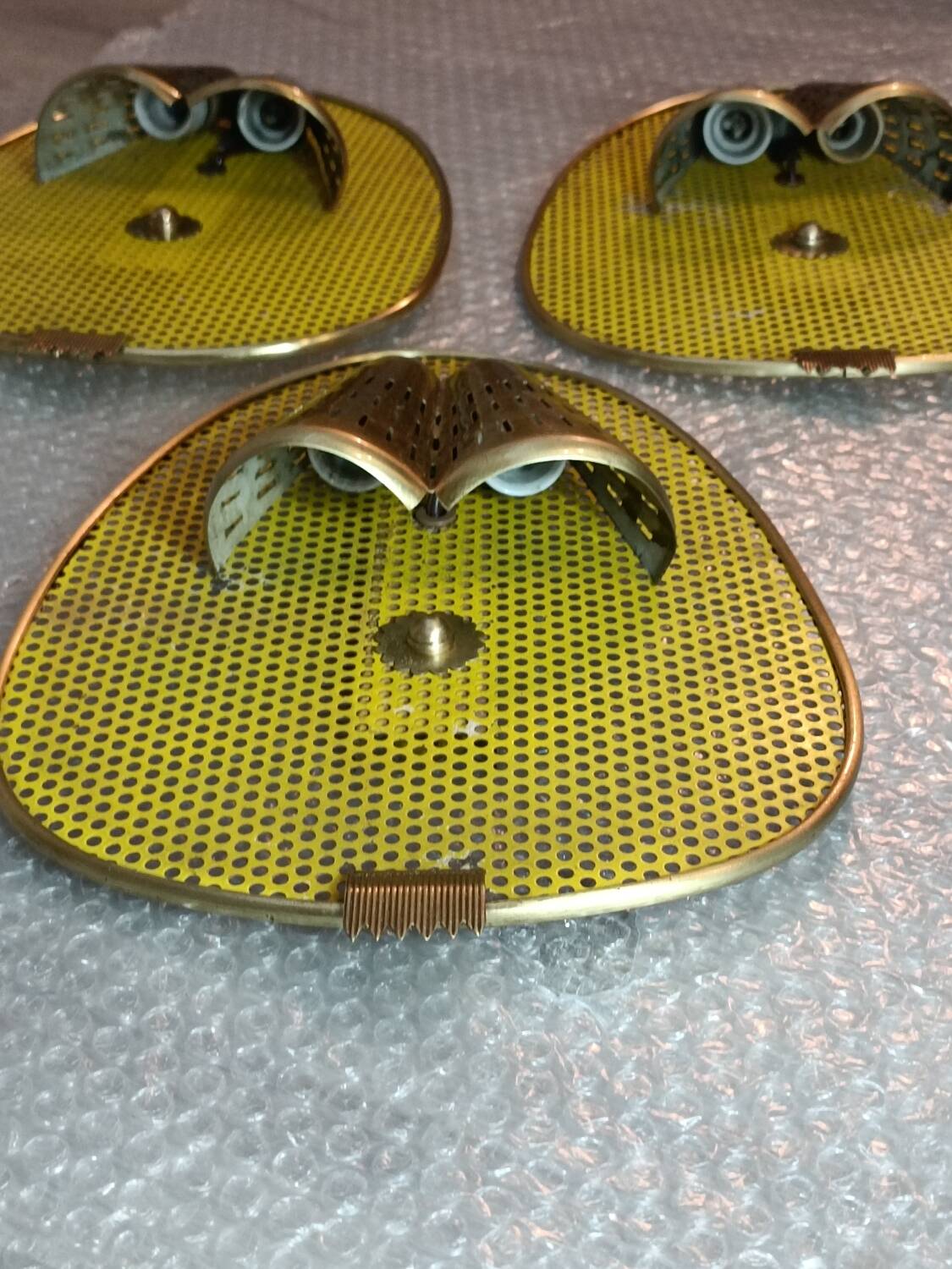 Set of 1950s wall lights