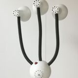 Space age lamp with 4 articulated spots, eyeball, sci-fi, 1970.
