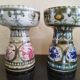 Kéraluc Faience Candle Holder Quimper signed L'Helguen