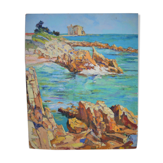 Les rochers le long du littoral