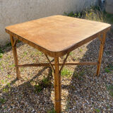 Vintage rattan table