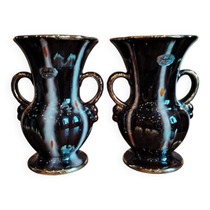 Paire de vases Jasba - noir