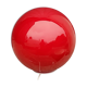 Wofi Leuchten red glass ball lamp from the 90s
