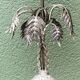 Silver-plated palm lamp, 1910, Thomas Bradbury & Sons