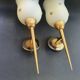 Pair of wall sconces torch style Empire