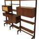 Système mural autoportant vintage Torbjorn Afdal Design scandinave des années 60