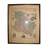 Engraving 19th France region of Yonne