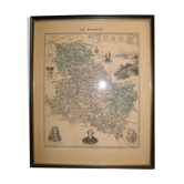 Gravure 19ème La France région de l'Yonne