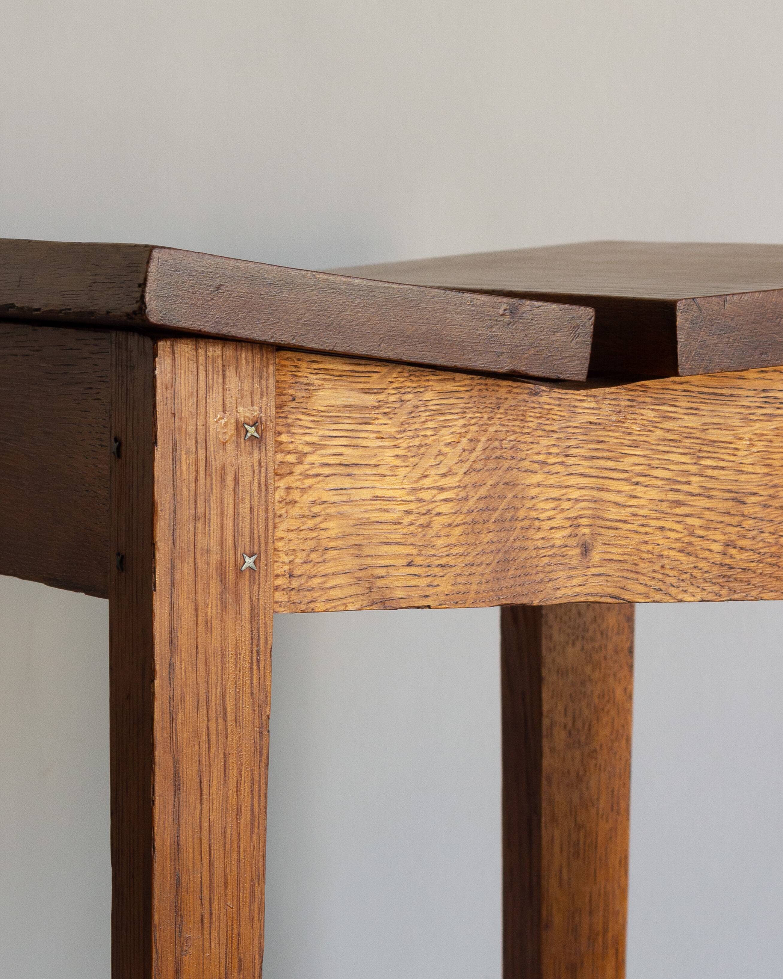 Wooden stool, reconstruction period, Anonymous craft work, 1950s