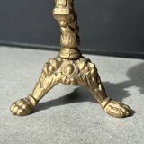 Antique JL & Cie terrestrial globe | Gilded metal base | 19th century | 20.5 cm