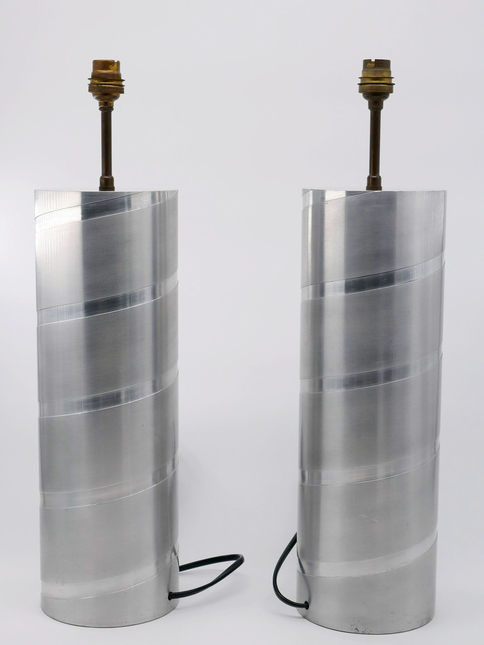 Tube lamps in aluminum 1970