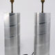 Tube lamps in aluminum 1970