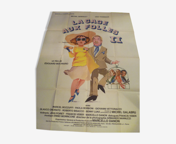 Old cinema poster "la cage aux folles 2" | Selency