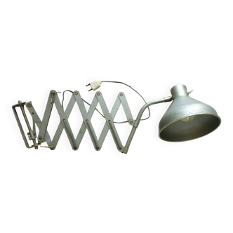 Zigzag wall lamp, accordion, metal scissors, 50s/60s design