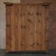 European Hand-Painted Wardrobe in Solid Oak circa 1800