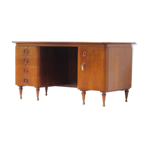 Vintage milieu du siècle Bureau en noyer