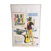 Vintage cinema poster Saint Tropez blues