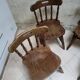 4 chaises Western en bois courbé