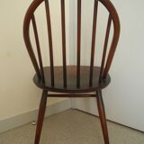 pair of Ercol Windsor BSHG 1960 2056 vintage decor dining chairs 60s