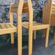 Suite of 8 solid beech chairs