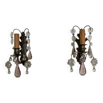 Pair of tassel sconces