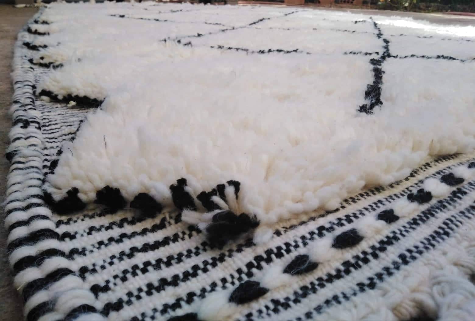 Beni ouarain carpet, 100% virgin wool, handmade