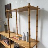 Large rattan shelf 1960