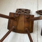 Pair of brutalist Alsatian mountain chairs 19th