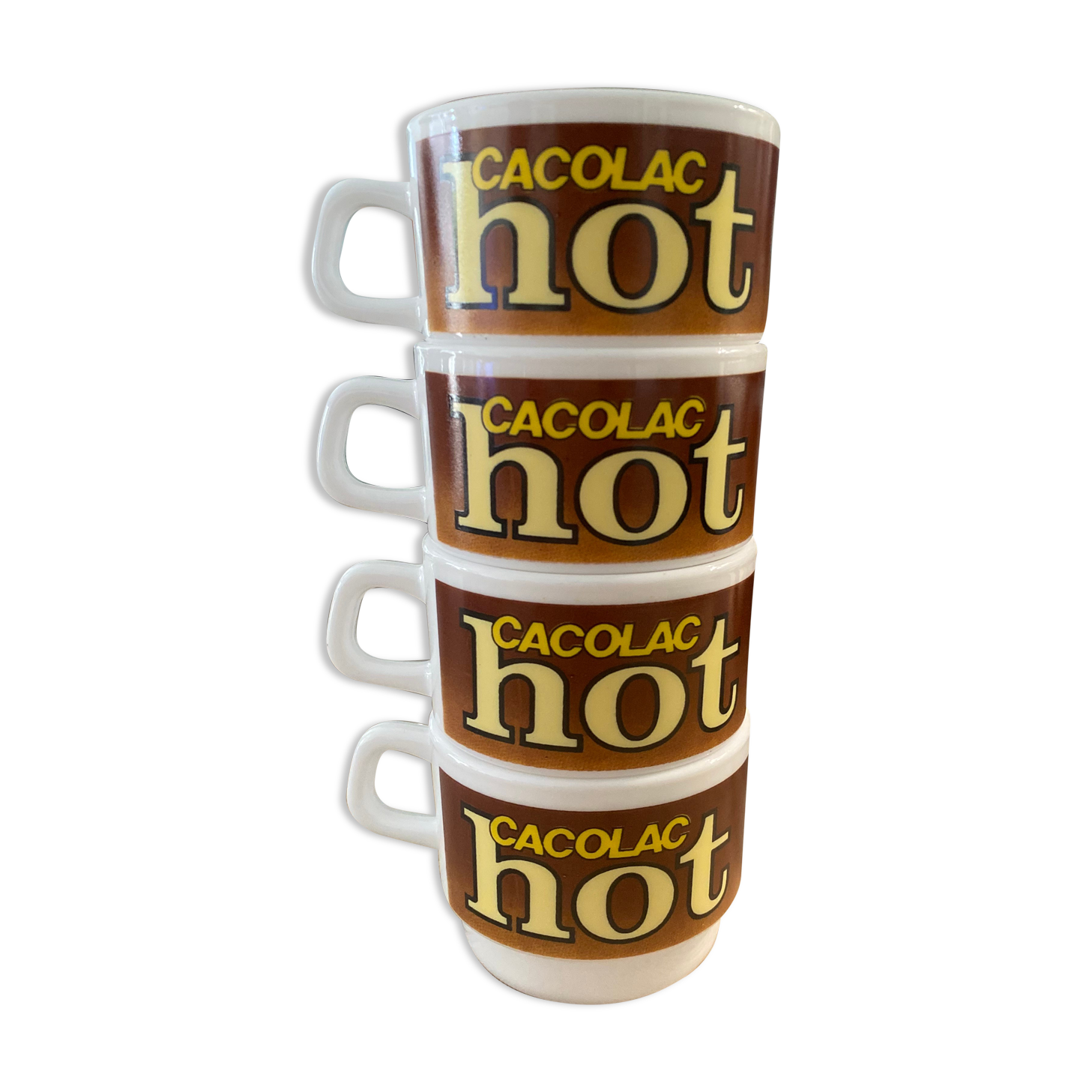 Arcopal Cacolac hot hot chocolate cups