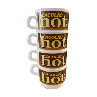 Arcopal Cacolac hot hot chocolate cups